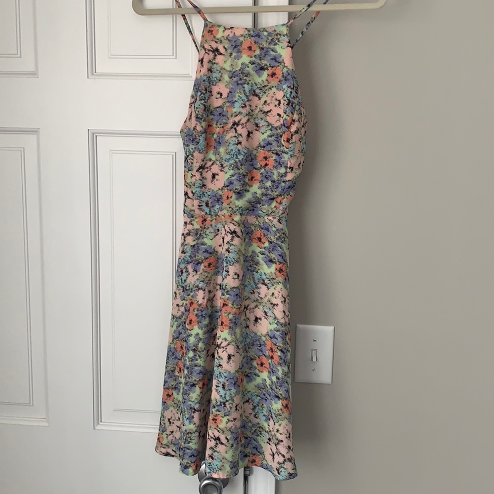 ASTR Floral Skater Dress